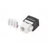 Módulo keystone RJ45 - LSA UTP Cat.6a 180 grados para caja de montaje