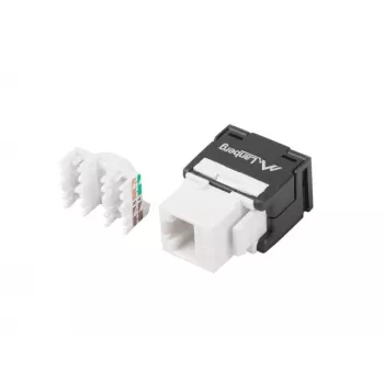 Módulo keystone RJ45 - LSA UTP Cat.6a 180 grados para caja de montaje