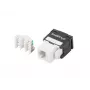 Módulo keystone RJ45 - LSA UTP Cat.6a 180 grados para caja de montaje