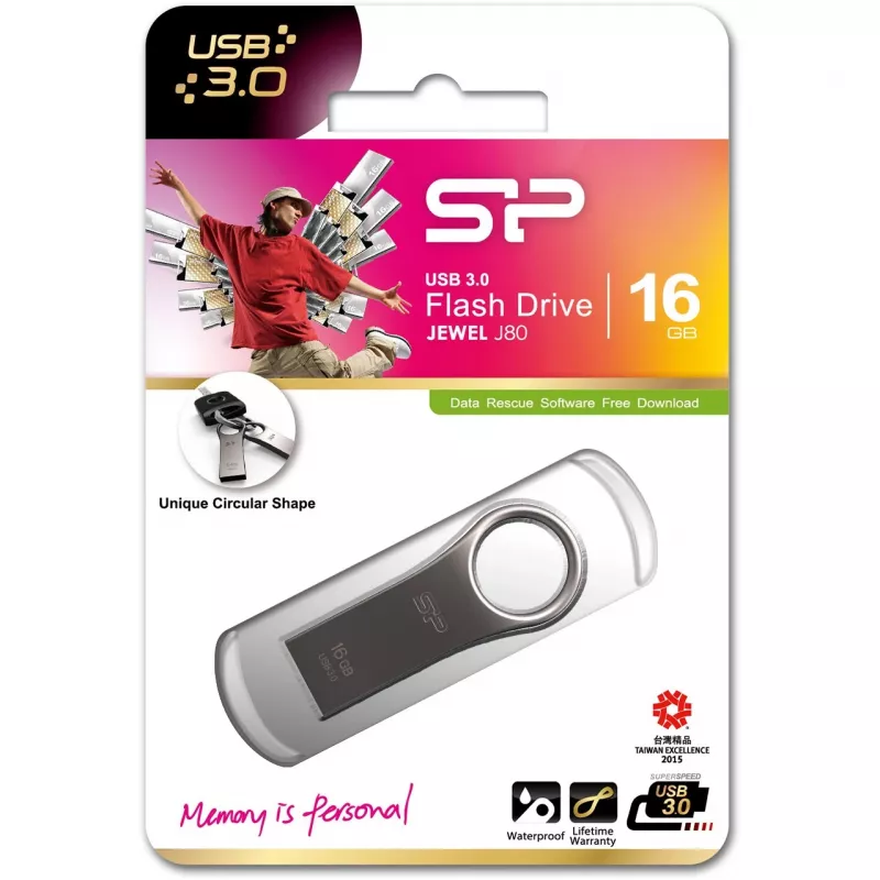 Memoria flash USB Silicon Power 16 GB USB Type-A 3.2 Gen 1 Jewel J80