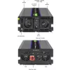 Inversor QOLTEC Monolith 3000 MS Wave, 12V→230V, 1500/3000W, con USB