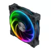 Akasa SOHO AR AK-FN108 ventilador de caja de 120 mm, ARGB, negro