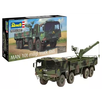 Maqueta de plástico REVELL Man 10T Milgl 8x8 camión escala 1/35