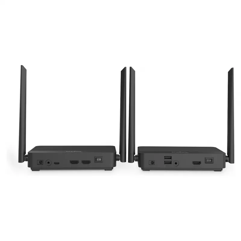 Set extensor HDMI KVM inalámbrico DIGITUS DS-55360 — transmisor y receptor, inalámbrico, 100 m, 4K/60 Hz, HDMI, USB-A/USB-C