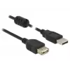 Cable de extensión DELOCK USB 2.0 Type-A macho > USB 2.0 Type-A hembra 0,5 m negro