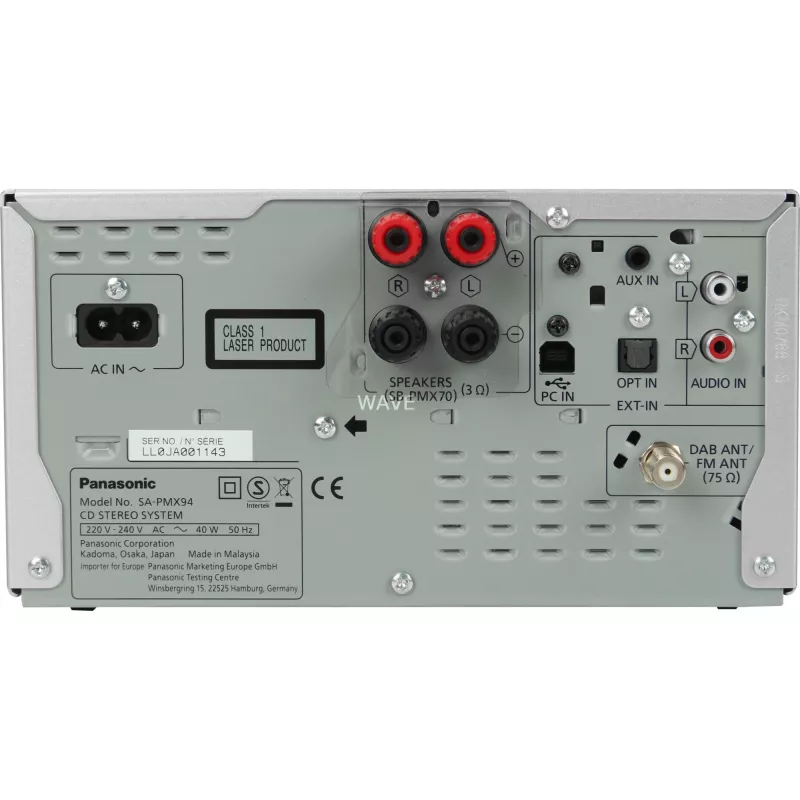 Cadena de audio compacta para el hogar Panasonic SC-PMX94EG-S