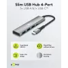 Hub USB slim de 4 puertos Goobay USB-C a/USB-A 5 Gbit/s - -Plug> 1x (76562)