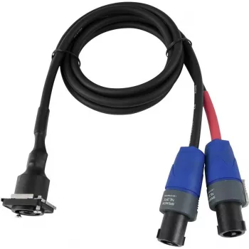 Cable de conexión PSSO Speakon a Speakon 4 polos, 1 m de longitud