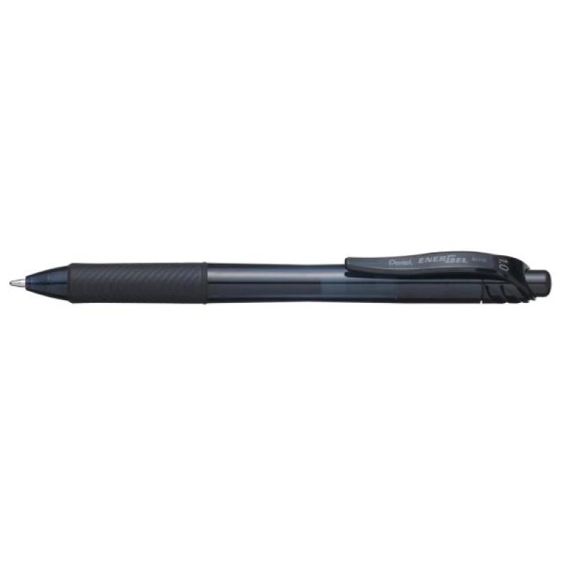 Bolígrafo retráctil con clip Pentel Energel X 1.0 Negro