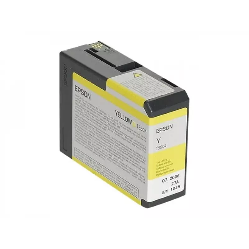 Epson pack individual amarillo T580400, amarillo, tinta pigmentada, 80 ml, 1 ud.