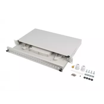 Patch panel de fibra LANBERG FOP1-24SS-LDS 1U 24xSC 24xLC