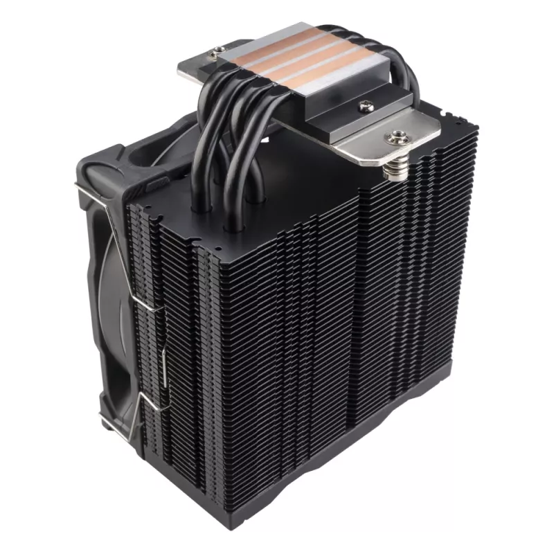 Disipador de aire Akasa Soho H4 Plus 12 cm negro rodamiento hidrodinámico