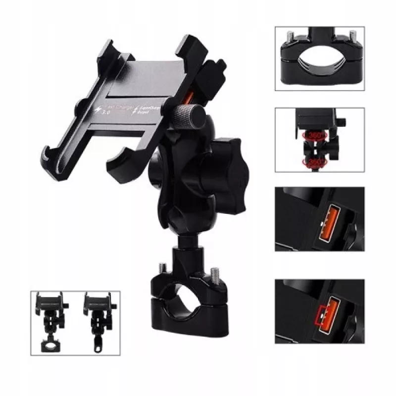 Soporte para móvil de moto Freedconn MC10 + soporte de control BM2R