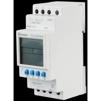 FINDER temporizador 16A 12.22.8.230.0000 Serie 12 carril DIN 2W 230VAC 12.22.8.230.0000 (122282300000)