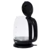 Mesko | Hervidor | MS 1302b | Eléctrico | 2200 W | 1,7 L | Vidrio | Base giratoria 360° | Negro