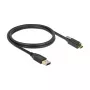 Cable USB DeLOCK 83717 USB 3.2 Gen 2 1m USB A USB C Negro
