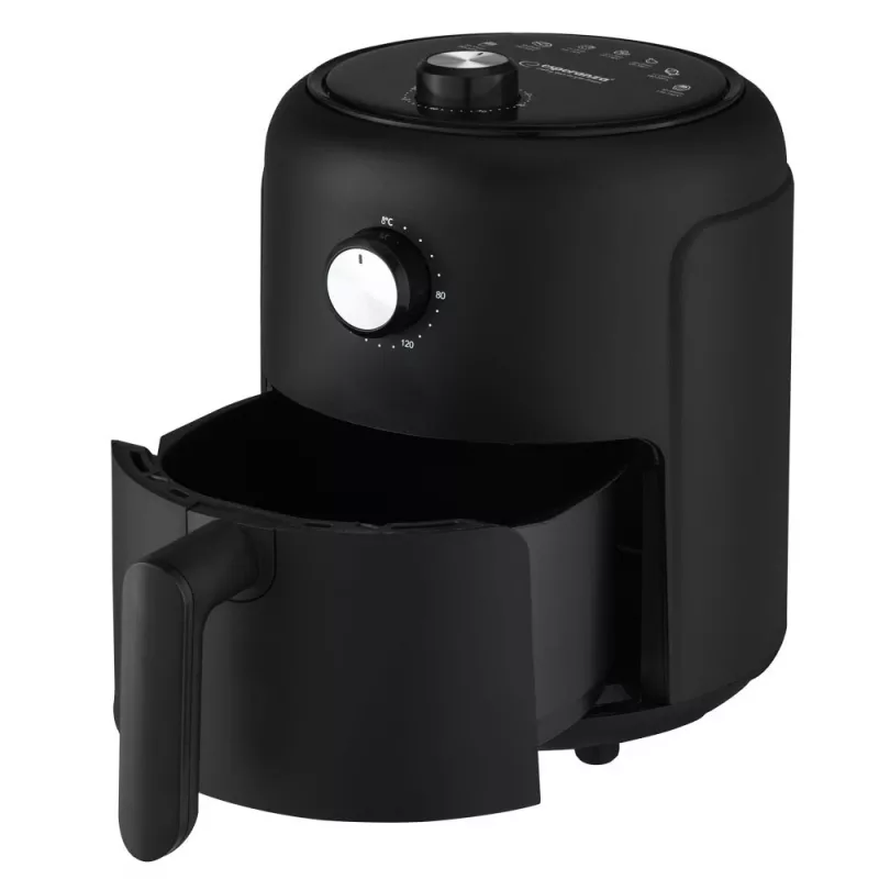 Freidora de aire ESPERANZA EKA001, 2,6 L, 1000 W, 7 programas, negra, compacta para encimera