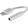 Cable de audio S/CONN 14-05020 0,1 m 3,5 mm USB Type-C blanco