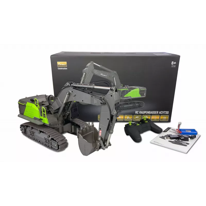 Amewi ACV730 V3 excavadora radiocontrol modelo RC motor eléctrico 1:14 (22516)