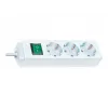 brennenstuhl Eco-Line - Regleta de enchufes - Tomas de salida: 3 - Cable de 1,5m - blanco (1152320400)