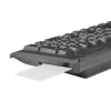 Teclado completo cableado NATEC MORAY Home/Office USB QWERTY US International Negro, 104 teclas, teclado numérico