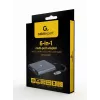 Gembird A-CM-COMBO6-01 adaptador multipuerto USB-C 6 en 1, USB 3.1 Gen 1, HDMI 4K, VGA, PD 60 W, lector SD/microSD, audio de 3,5 mm, gris