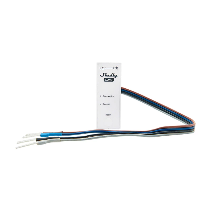 Medidor de energía WiFi Shelly 3EM-63W Gen3 — medidor de corriente de red de 3 canales