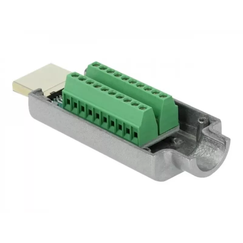 Conector macho HDMI-A a regleta DeLOCK 65201