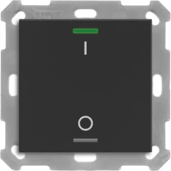 MDT BE-TAL550106.B1 pulsador KNX Light 55 1 canal RGBW Negro mate conmutación 1 (BE-TAL550106.B1)