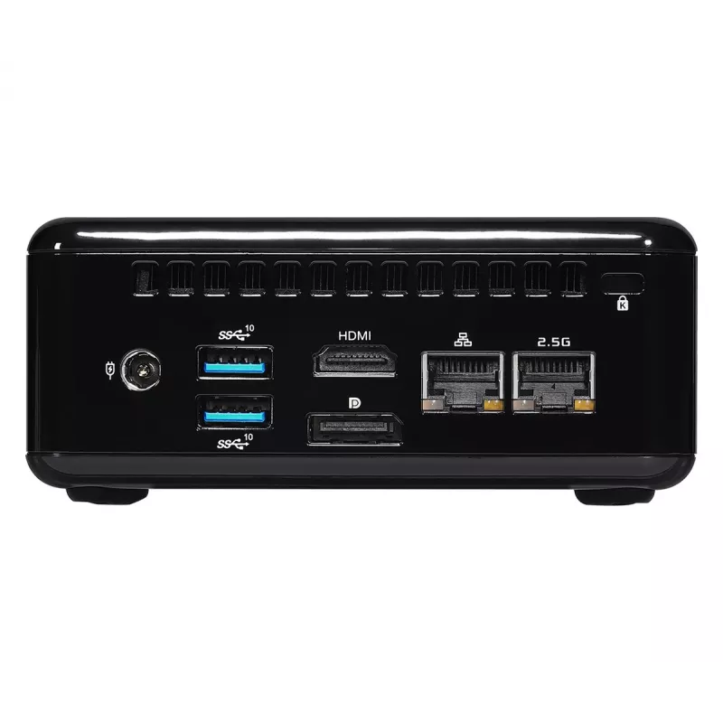 ASRock NUC BOX-1165G7 barebone PC de 0,6 l, Intel Core i7-1165G7 2,8 GHz, HDMI, USB-C, 2x LAN, DDR4, máx. 64 GB