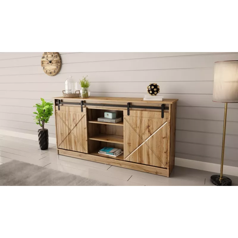 Cómoda 160x80x35 GRANERO roble wotan