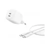 Belkin BoostCharge Pro - fuente de alimentación - GaN - 50 vatios - carga rápida - 2 puertos de salida (2 x USB-C)