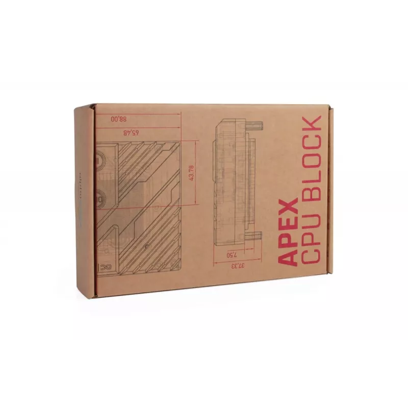 Placa fría Alphacool 13851 Acrílico Transparente 88x88x32.3mm