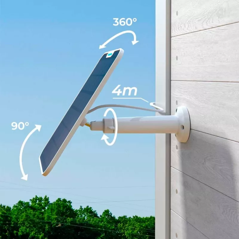 Panel solar Reolink 2 cámara a batería 6W USB Type-C IP65