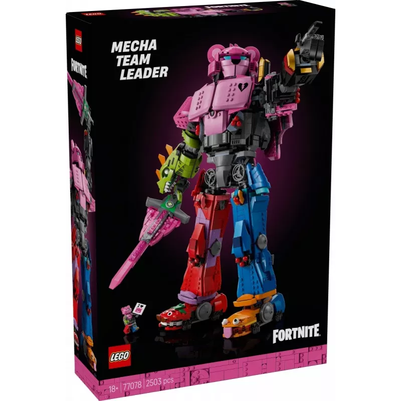 Set de construcción LEGO Team Leader Mechs 77078 — Fortnite, 2503 piezas, 1 minifigura, altura del mech 450 mm