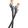 helos Cat.6a Outdoor S/FTP AWG 26/1 Cable de conexión 205581, 5 m, negro