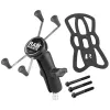 Soporte para telefono RAM Mounts X-Grip Large abrazadera de manillar de moto negro