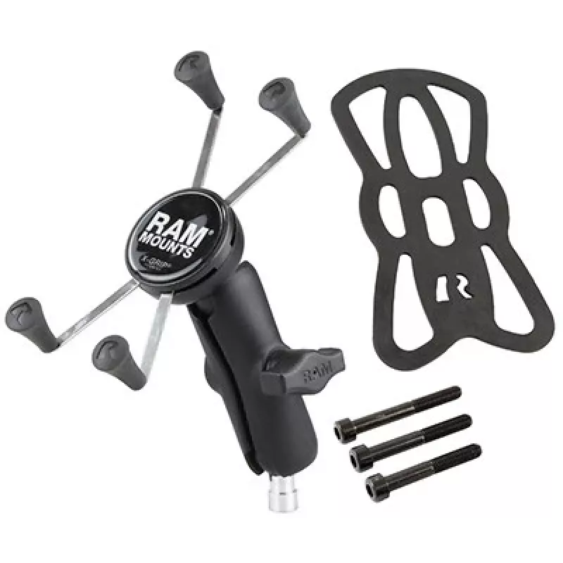 Soporte para telefono RAM Mounts X-Grip Large abrazadera de manillar de moto negro