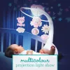 Caja de música para bebés B-kids 3en1 Infantino 150302050 – rosa polvo, juguete relajante 3 en 1