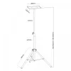 Soporte de techo para proyector MACLEAN MC-953 — acero, altura ajustable 1,2–1,7 m