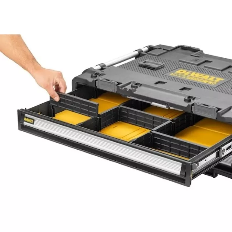 Caja de herramientas DeWalt DWST08520-1 metal-plástico, negro y amarillo
