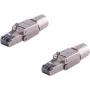 Conector RJ45 ShiverPeaks BS08-45006-2 Toolless Quick STP, conector Ethernet blindado