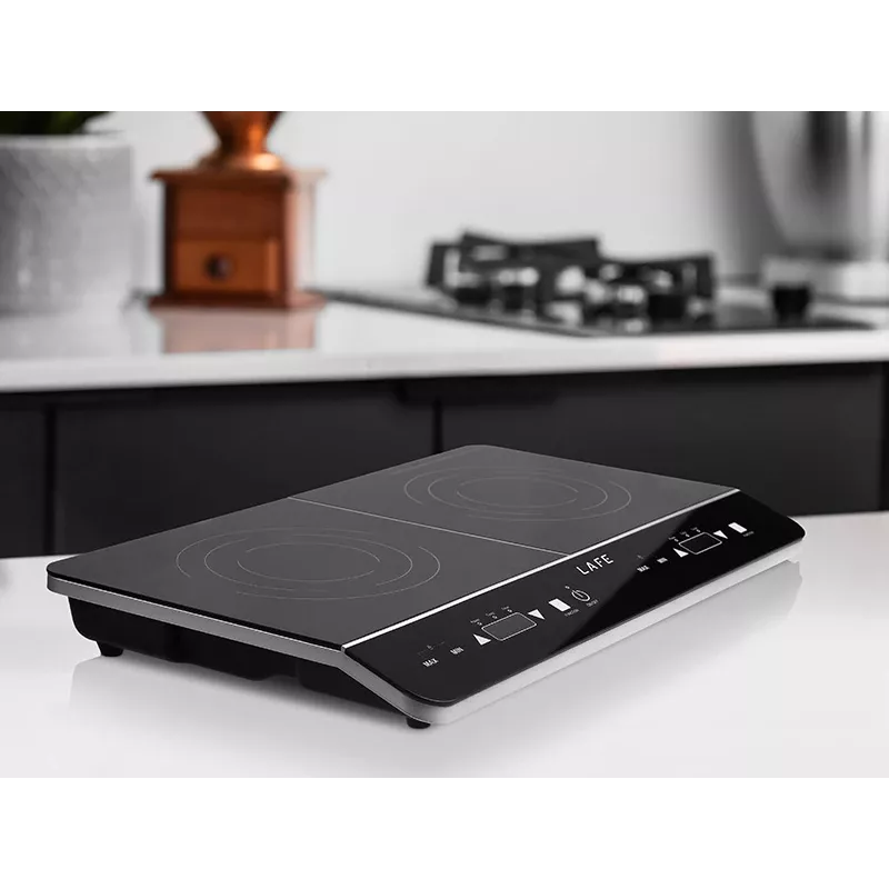 Placa de cocina Lafe DuoChef CIY002, 2 zonas de cocción, control táctil