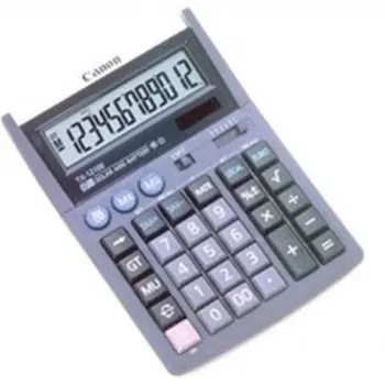 Calculadora de sobremesa Canon TX-1210E con pantalla Morada