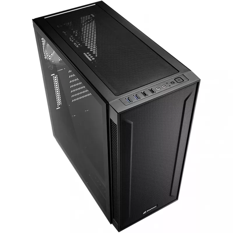 Caja de PC Sharkoon TG6M RGB Torre Negra