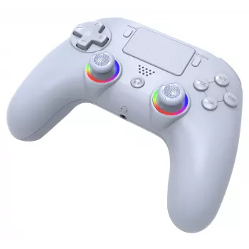Mando inalámbrico LED SUBSONIC SA5639-2 — para PS4 y PC, blanco, conexión inalámbrica