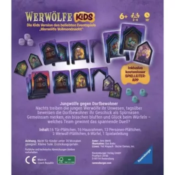 Ravensburger Werwölfe – Nacht der jungen Wölfe juego de cartas