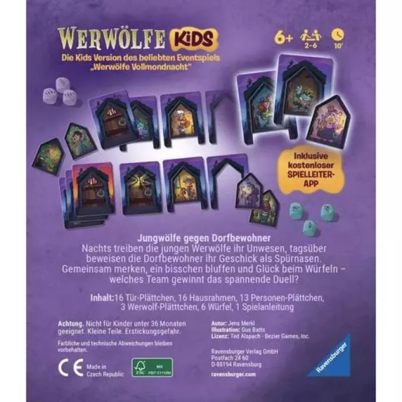 Ravensburger Werwölfe – Nacht der jungen Wölfe juego de cartas