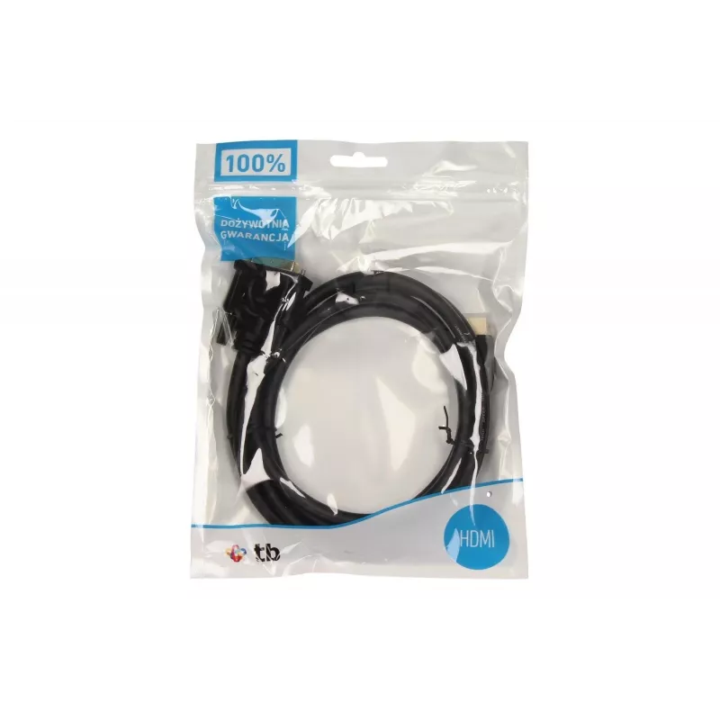 TB cable HDMI-DVI 1,8 m bañado en oro, DVI 24+1