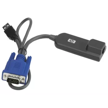 Hewlett-Packard HP Adaptador de interfaz USB – Ampliación de vídeo/USB – para HP TFT7600 G2, BLc3000 Enclosure, ProLiant DL360p Gen8, ML350e Gen8, Server Console Switch (AF628A)